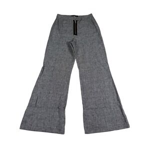 Reformation Linen Houndstooth High Waist Wide Leg Pants Size 2‎